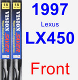 Front Wiper Blade Pack for 1997 Lexus LX450 - Vision Saver