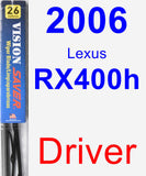Driver Wiper Blade for 2006 Lexus RX400h - Vision Saver
