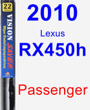 Passenger Wiper Blade for 2010 Lexus RX450h - Vision Saver