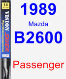 Passenger Wiper Blade for 1989 Mazda B2600 - Vision Saver