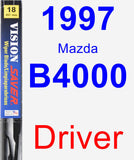 Driver Wiper Blade for 1997 Mazda B4000 - Vision Saver
