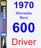 Driver Wiper Blade for 1970 Mercedes-Benz 600 - Vision Saver