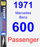 Passenger Wiper Blade for 1971 Mercedes-Benz 600 - Vision Saver