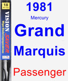 Passenger Wiper Blade for 1981 Mercury Grand Marquis - Vision Saver