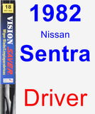 Driver Wiper Blade for 1982 Nissan Sentra - Vision Saver