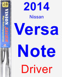 Driver Wiper Blade for 2014 Nissan Versa Note - Vision Saver