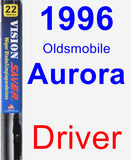 Driver Wiper Blade for 1996 Oldsmobile Aurora - Vision Saver