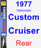 Rear Wiper Blade for 1977 Oldsmobile Custom Cruiser - Vision Saver