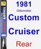 Rear Wiper Blade for 1981 Oldsmobile Custom Cruiser - Vision Saver