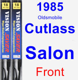 Front Wiper Blade Pack for 1985 Oldsmobile Cutlass Salon - Vision Saver