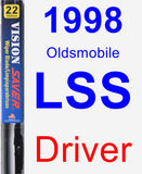 Driver Wiper Blade for 1998 Oldsmobile LSS - Vision Saver