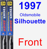 Front Wiper Blade Pack for 1997 Oldsmobile Silhouette - Vision Saver