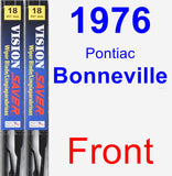 Front Wiper Blade Pack for 1976 Pontiac Bonneville - Vision Saver