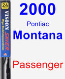 Passenger Wiper Blade for 2000 Pontiac Montana - Vision Saver