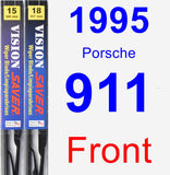 Front Wiper Blade Pack for 1995 Porsche 911 - Vision Saver
