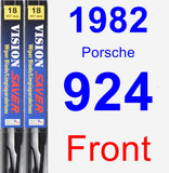Front Wiper Blade Pack for 1982 Porsche 924 - Vision Saver