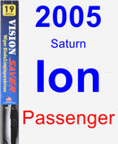 Passenger Wiper Blade for 2005 Saturn Ion - Vision Saver