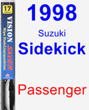 Passenger Wiper Blade for 1998 Suzuki Sidekick - Vision Saver