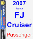 Passenger Wiper Blade for 2007 Toyota FJ Cruiser - Vision Saver