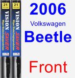 Front Wiper Blade Pack for 2006 Volkswagen Beetle - Vision Saver