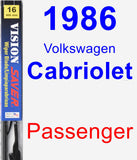 Passenger Wiper Blade for 1986 Volkswagen Cabriolet - Vision Saver