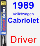 Driver Wiper Blade for 1989 Volkswagen Cabriolet - Vision Saver