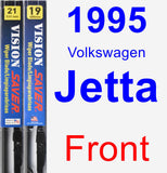 Front Wiper Blade Pack for 1995 Volkswagen Jetta - Vision Saver