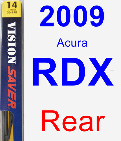 Rear Wiper Blade for 2009 Acura RDX - Rear