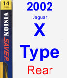 Rear Wiper Blade for 2002 Jaguar X-Type - Rear