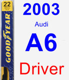 Driver Wiper Blade for 2003 Audi A6 - Premium