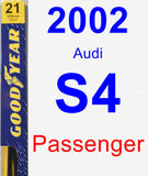 Passenger Wiper Blade for 2002 Audi S4 - Premium
