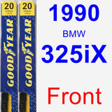 Front Wiper Blade Pack for 1990 BMW 325iX - Premium