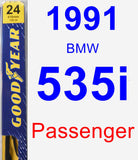 Passenger Wiper Blade for 1991 BMW 535i - Premium