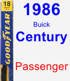 Passenger Wiper Blade for 1986 Buick Century - Premium