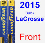 Front Wiper Blade Pack for 2015 Buick LaCrosse - Premium
