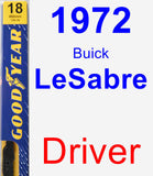 Driver Wiper Blade for 1972 Buick LeSabre - Premium