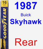 Rear Wiper Blade for 1987 Buick Skyhawk - Premium