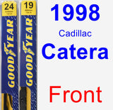 Front Wiper Blade Pack for 1998 Cadillac Catera - Premium