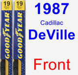 Front Wiper Blade Pack for 1987 Cadillac DeVille - Premium