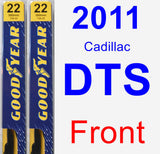 Front Wiper Blade Pack for 2011 Cadillac DTS - Premium