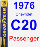 Passenger Wiper Blade for 1976 Chevrolet C20 - Premium