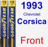 Front Wiper Blade Pack for 1993 Chevrolet Corsica - Premium