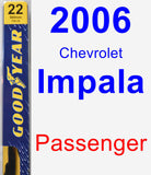 Passenger Wiper Blade for 2006 Chevrolet Impala - Premium