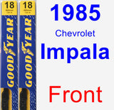 Front Wiper Blade Pack for 1985 Chevrolet Impala - Premium