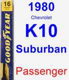 Passenger Wiper Blade for 1980 Chevrolet K10 Suburban - Premium