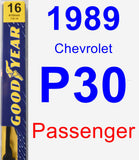 Passenger Wiper Blade for 1989 Chevrolet P30 - Premium
