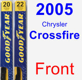 Front Wiper Blade Pack for 2005 Chrysler Crossfire - Premium