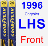 Front Wiper Blade Pack for 1996 Chrysler LHS - Premium