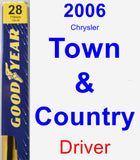 Driver Wiper Blade for 2006 Chrysler Town & Country - Premium