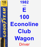 Driver Wiper Blade for 1982 Ford E-100 Econoline Club Wagon - Premium